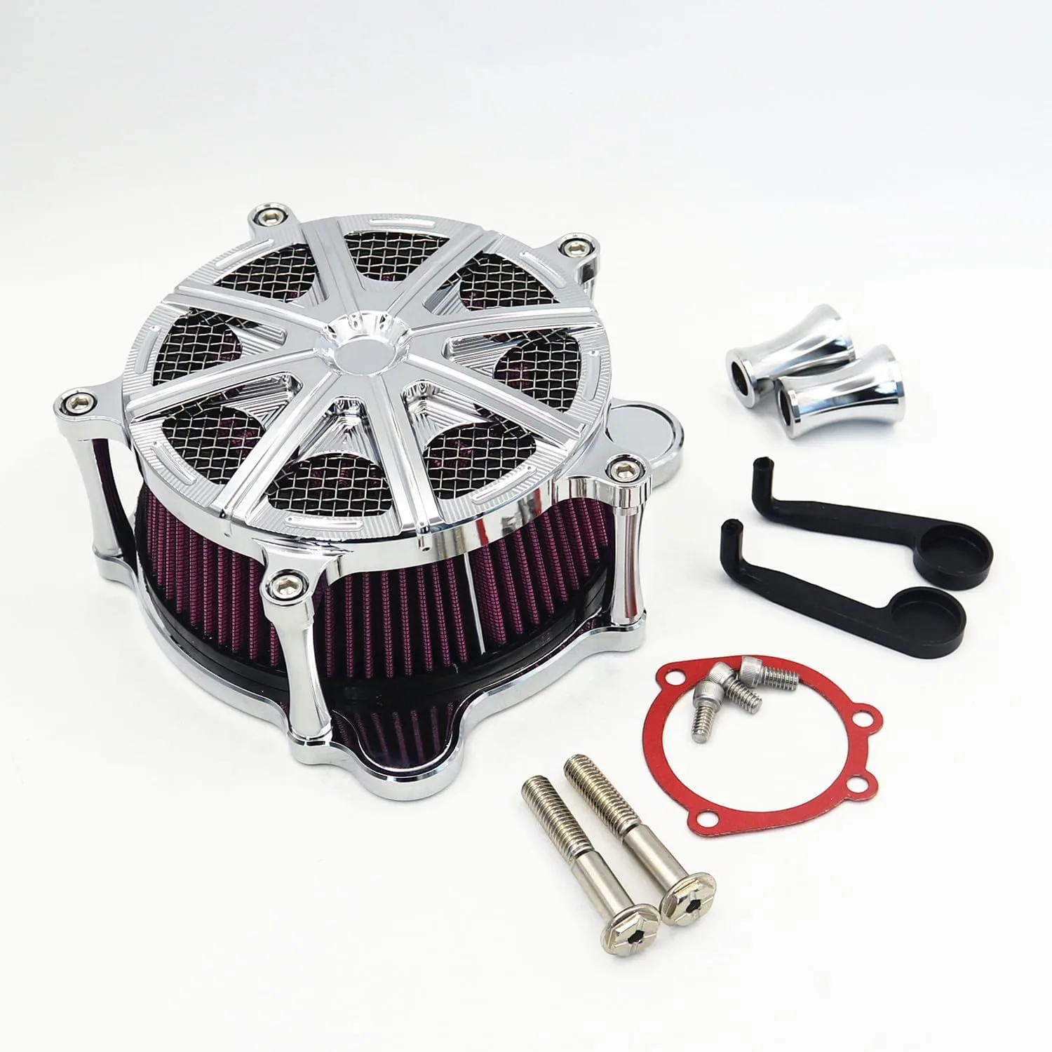 CBCTOC CBC300703 Chrome Air Cleaner Intake Filter System Kit