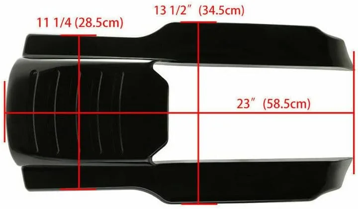 BRZOXIN 9-Inch Rear Fender Extension A067400236 for 1996-2008 Harley-Davidson Touring image 2