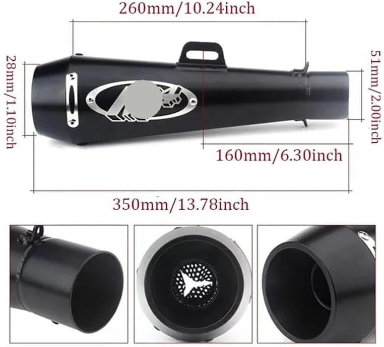 XHMAZ Motorcycle Exhaust Pipe 14684_XHMAZ-2246060-x5-04 image 3