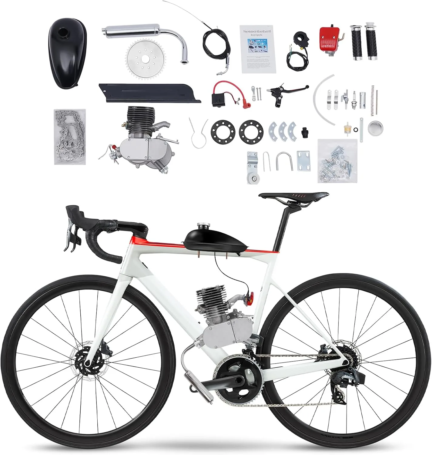 100cc 2-Stroke Bicycle Engine Conversion Kit with CDI Ignition
