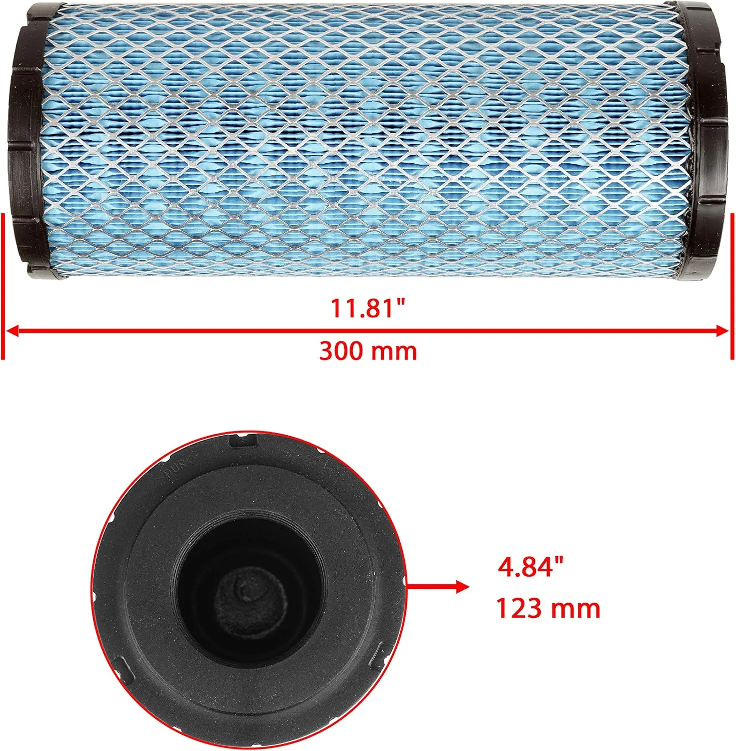 Caltric Air & Oil Filter Compatible with Polaris General XP 1000 Deluxe 21-22 / General XP 4 1000 Deluxe 21-22 / General 4 1000 RC 21-22 image 2
