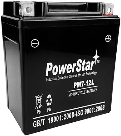 PowerStar YTX7-12L 12V 6Ah Sealed AGM Battery