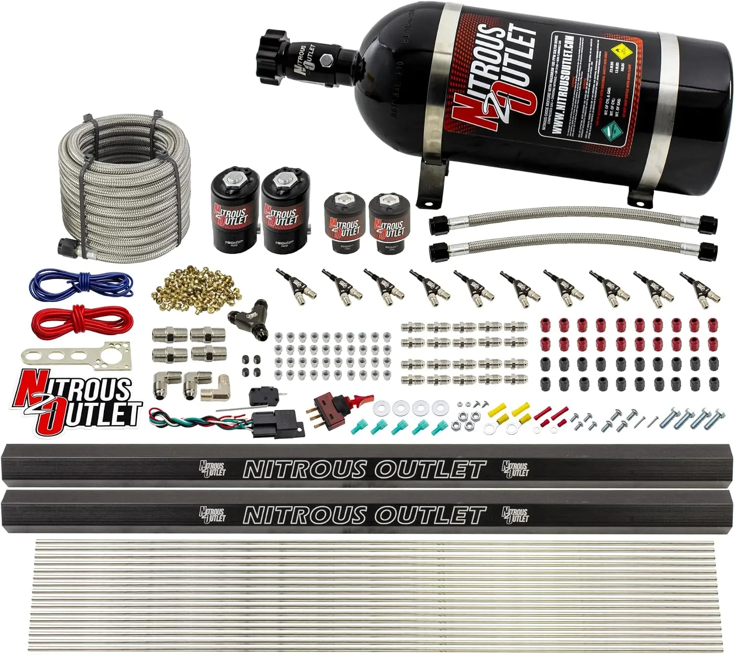 Nitrous Outlet 10-Cylinder Direct-Port Wet Nitrous System 00-10497-R-00 image 2