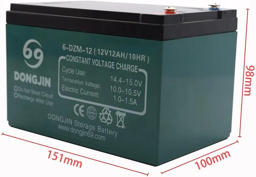 SUISUITONG 12V 12Ah AGM Powersports Battery SUTE032-1 image 2