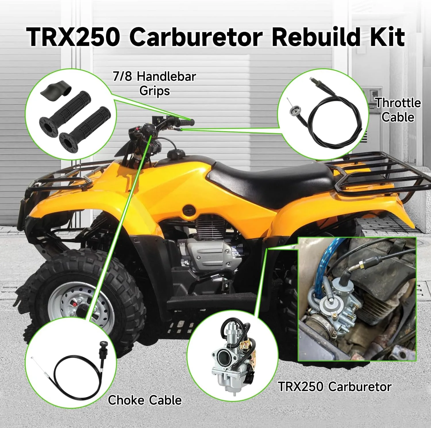 XIKOBY Honda TRX250 Carburetor Intake Manifold Kit XK-CR250-YMX image 3