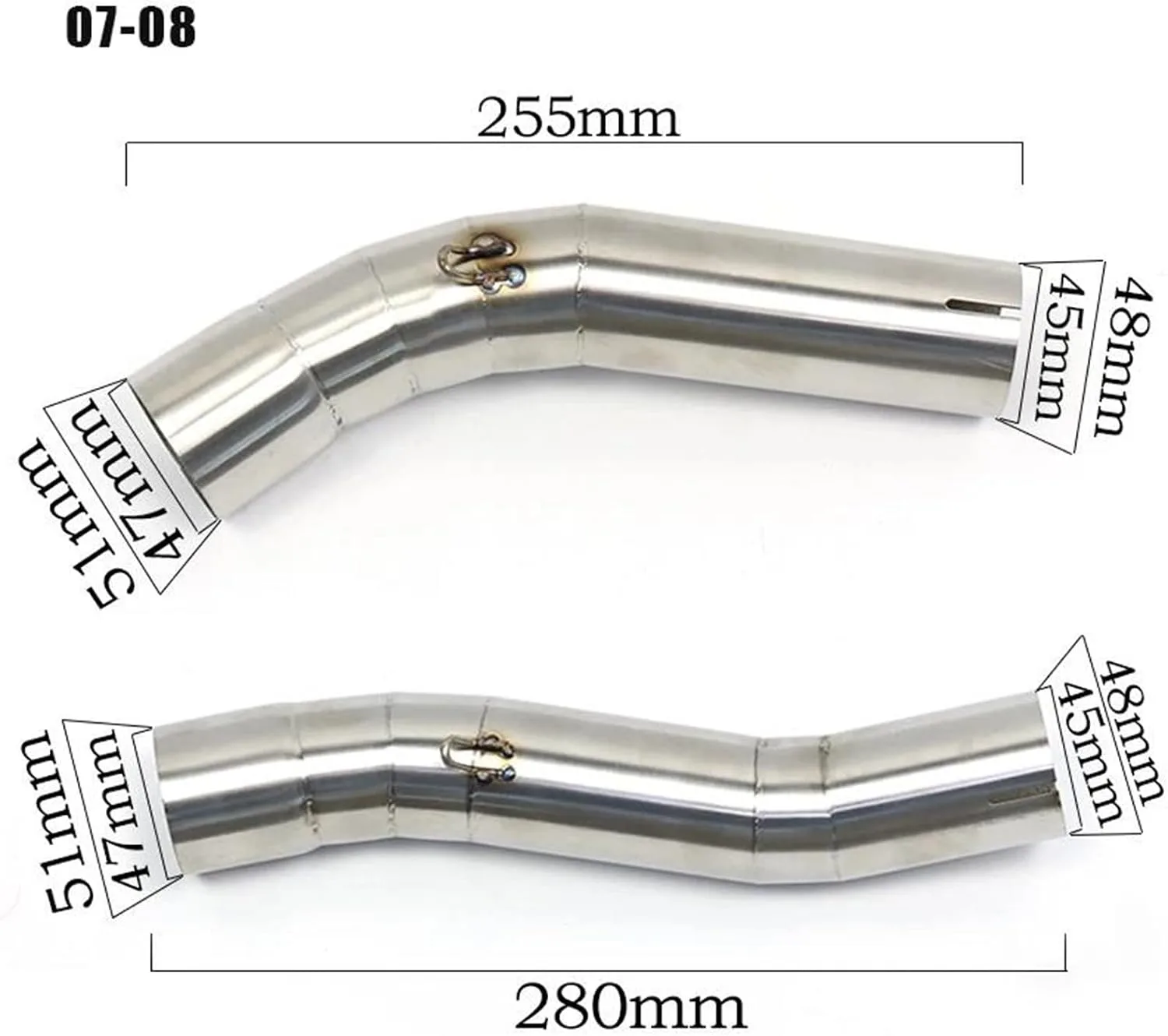 Generic Stainless Steel Exhaust Muffler for YZF-R1 2004-2019 image 2