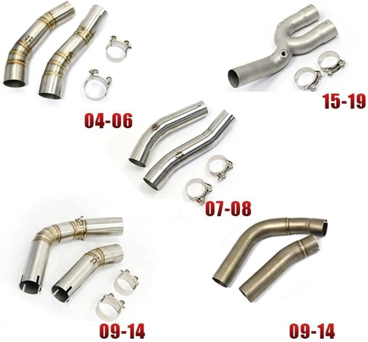 Generic Stainless Steel Exhaust Muffler for YZF-R1 2004-2019 image 3
