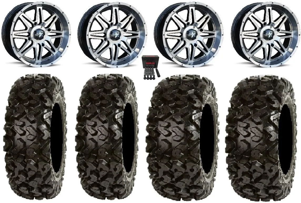 MSA M26 Vibe 14-Inch ATV Wheels & Sedona 28-Inch Tires Bundle