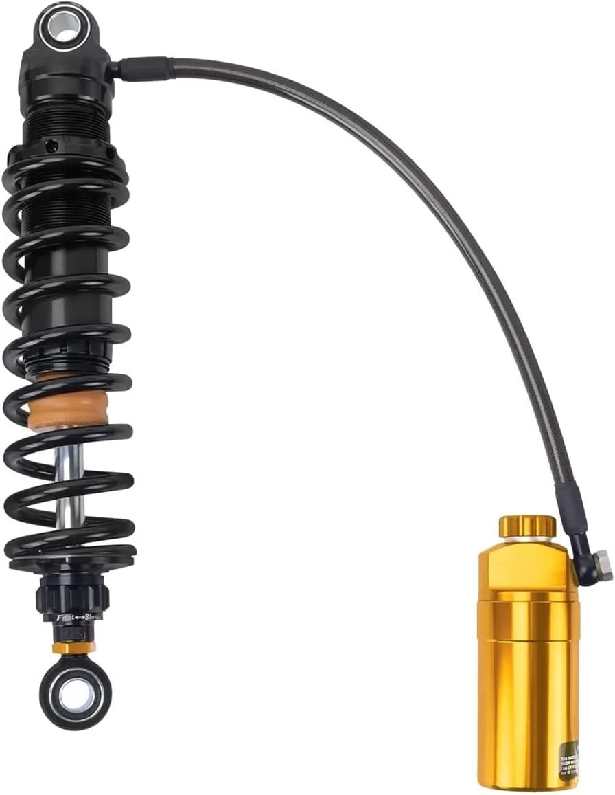 HLOMAUD Rear Remote Reservoir Shocks pan-qi zhun for Harley-Davidson Touring