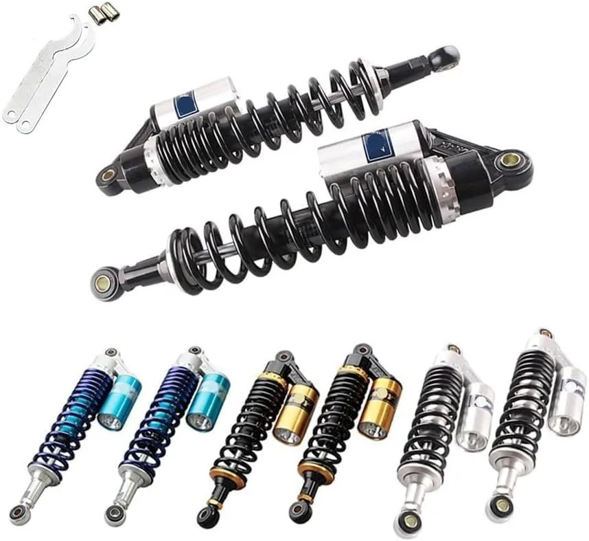 FABDM Motorcycle Air Shock Absorber Spring Damper 320-400mm image 2