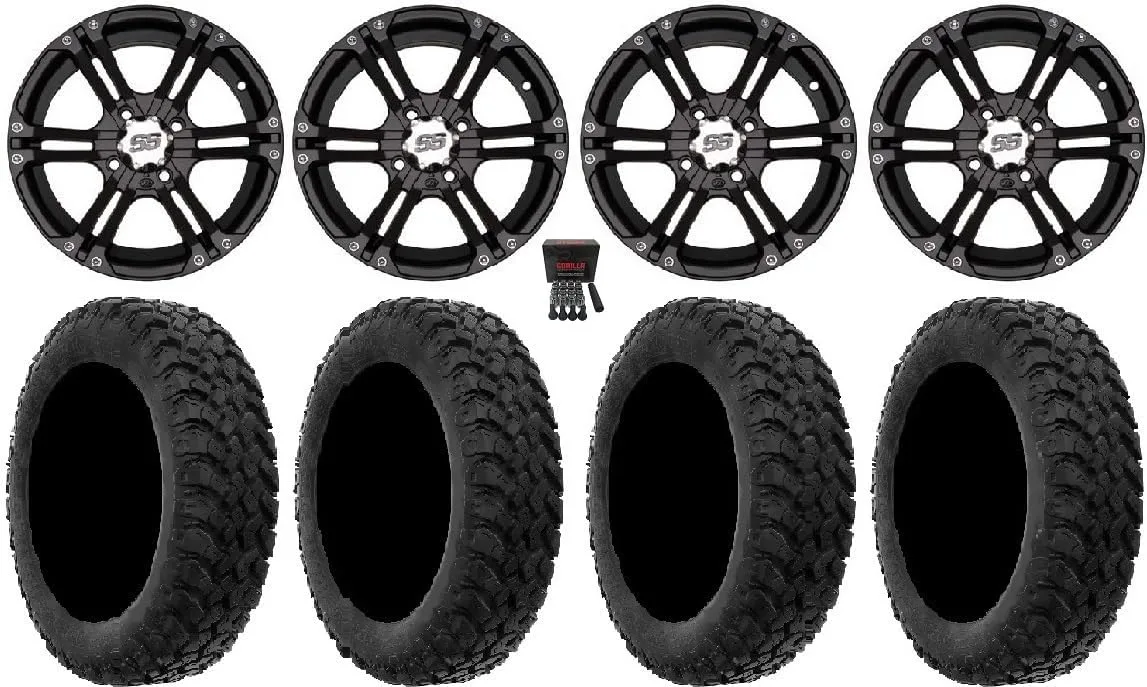 ITP SS212 14-Inch ATV Wheels and MotoHammer 27-Inch Tire Bundle
