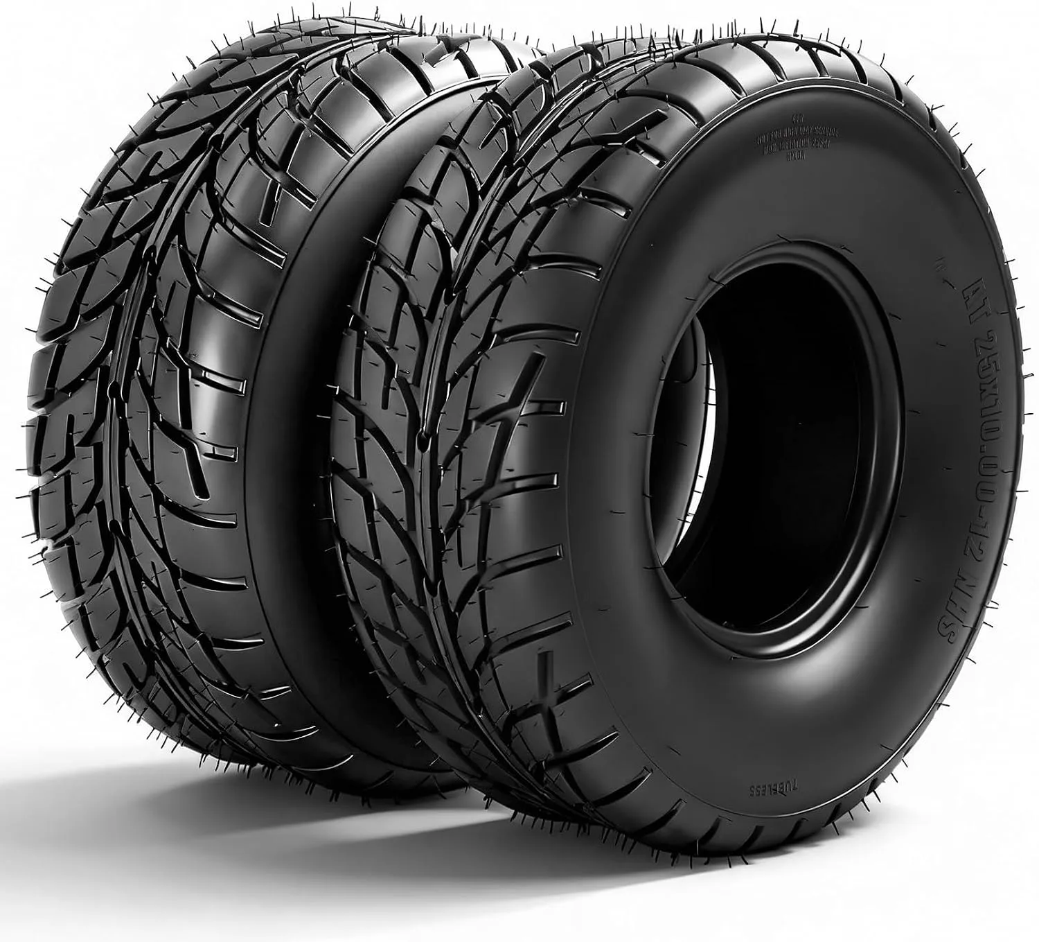 MOTOOS 25x10-12 All-Terrain ATV/UTV Tires Set of 2