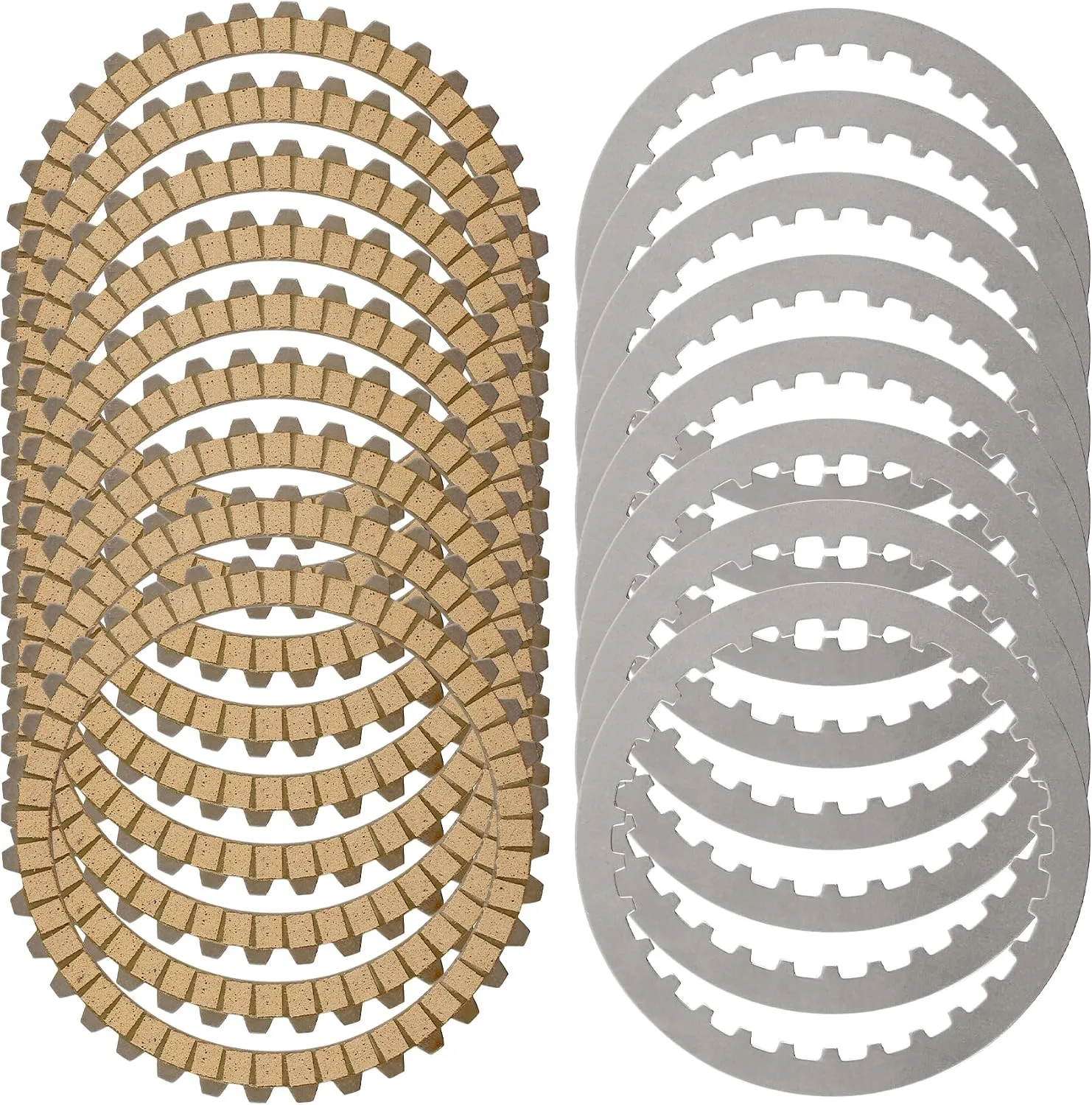 HQPASFY 17-Piece Clutch Disc Kit P/N 37980-10 for Harley-Davidson and Buell