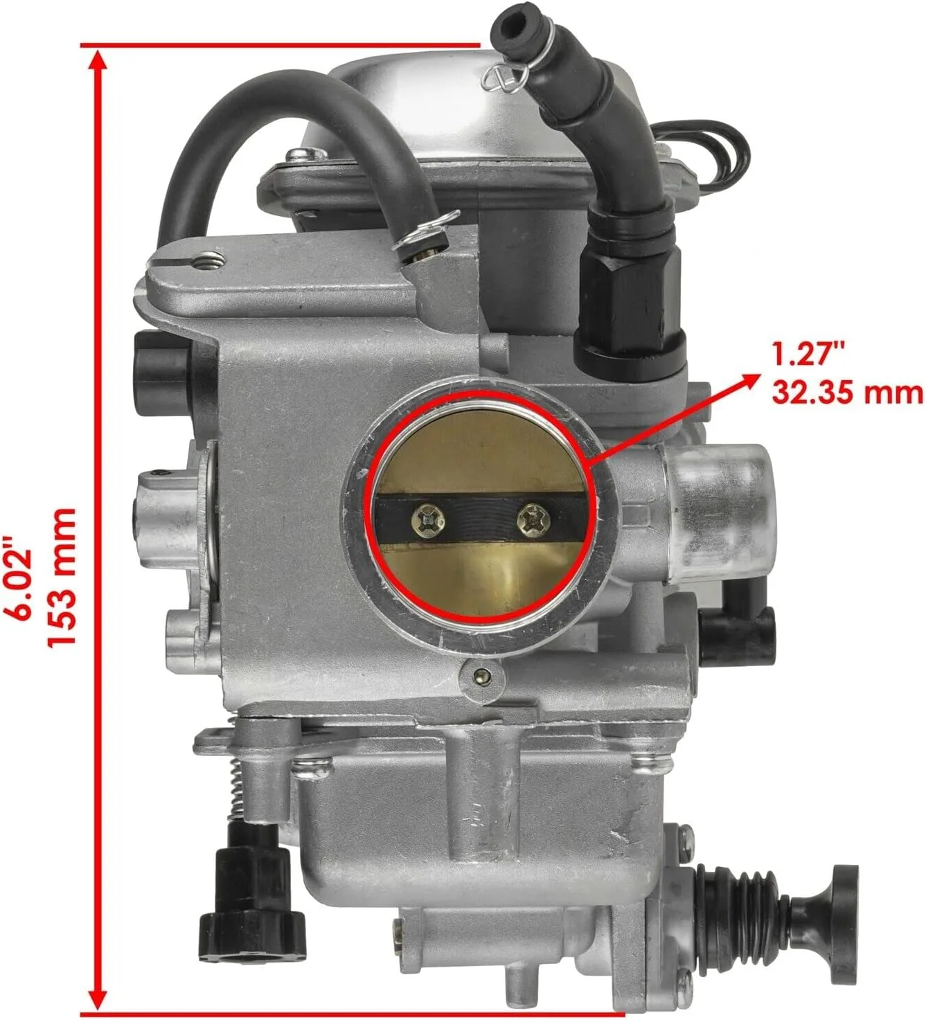 Honda FourTrax Rancher 350 Carburetor, Cable & Air Filter Kit Mod-C-C-AF-1613 image 2