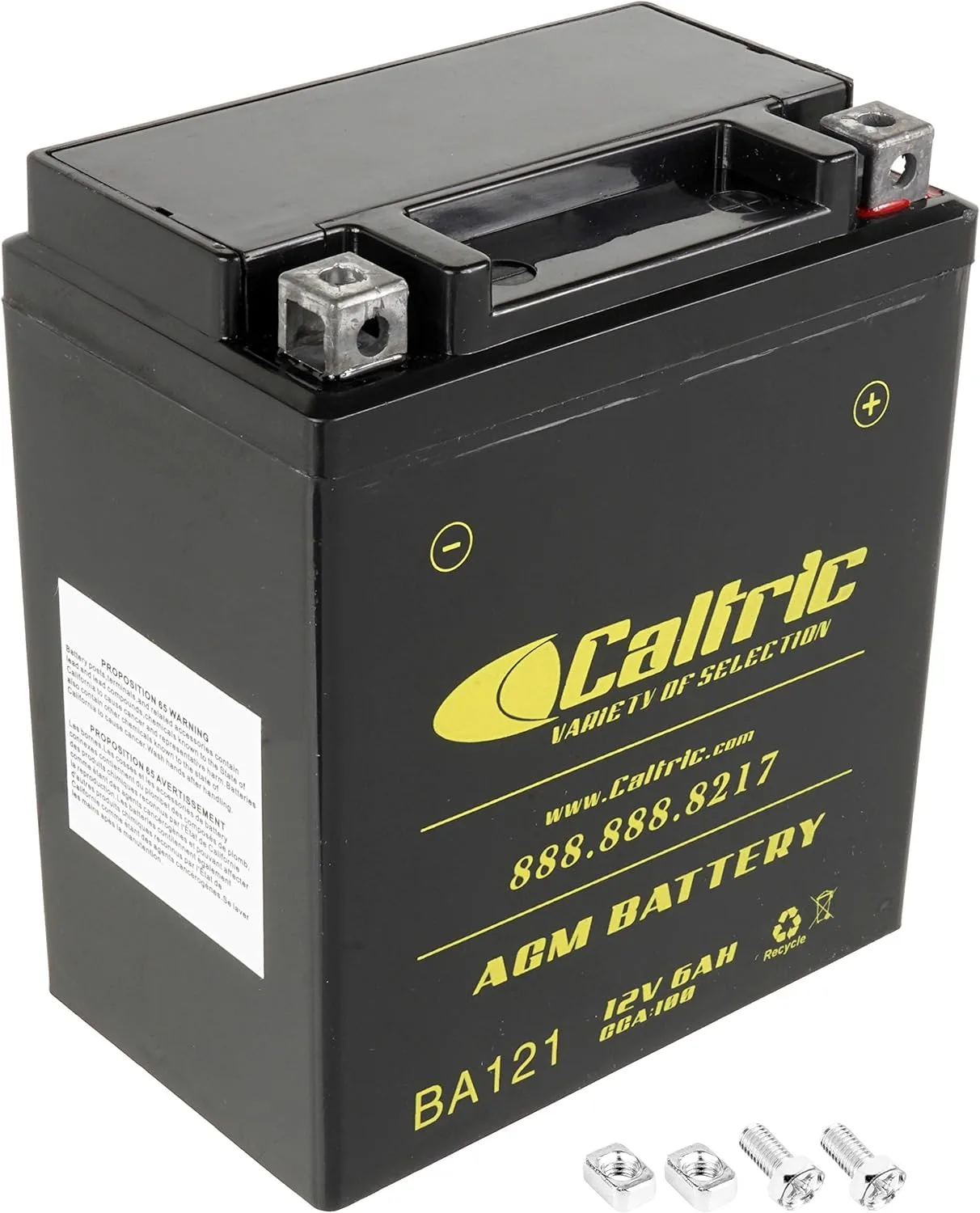 Caltric BA121/24 12V AGM Powersports Battery 6Ah 100 CCA