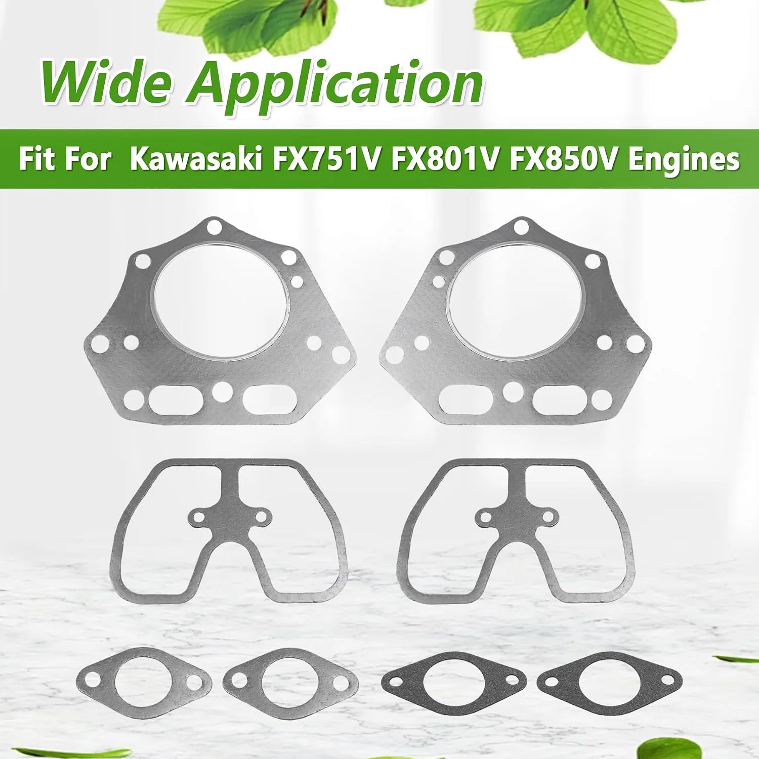 KMBNTU Cylinder Head Gasket Kit 11004-7025 for Kawasaki FX751V FX801V FX850V image 3