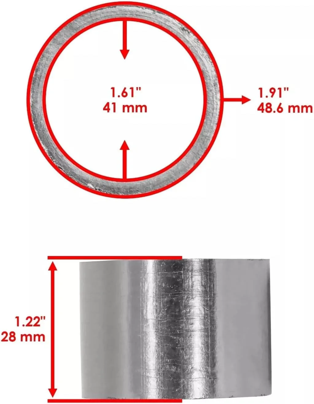 Replacement for Honda Exhaust Muffler And Pipe Gasket for CRF450X 2005-2017 / CRF450R 2006-2008 OEM image 2