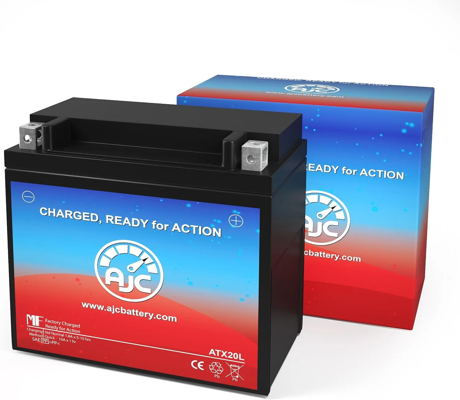 AJC Battery for Kawasaki JS650 SX 650CC 1987-1995 image 2