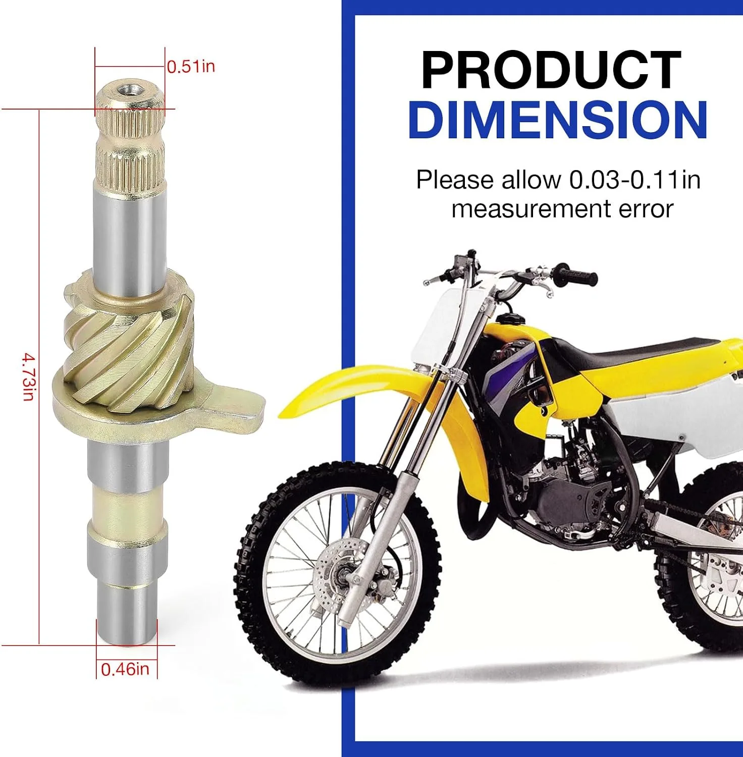 Suzuki Kick Start Shaft Assembly 26210-46001 image 4