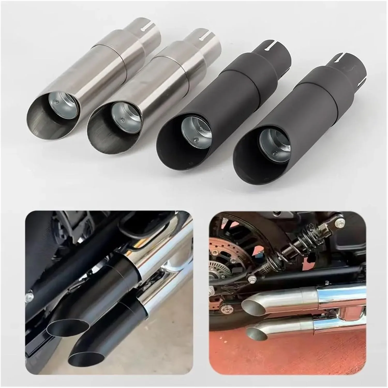 Generic Short GP Slip-On Exhaust Muffler with DB Killer ZZSUSBSUW-08D00123 image 2