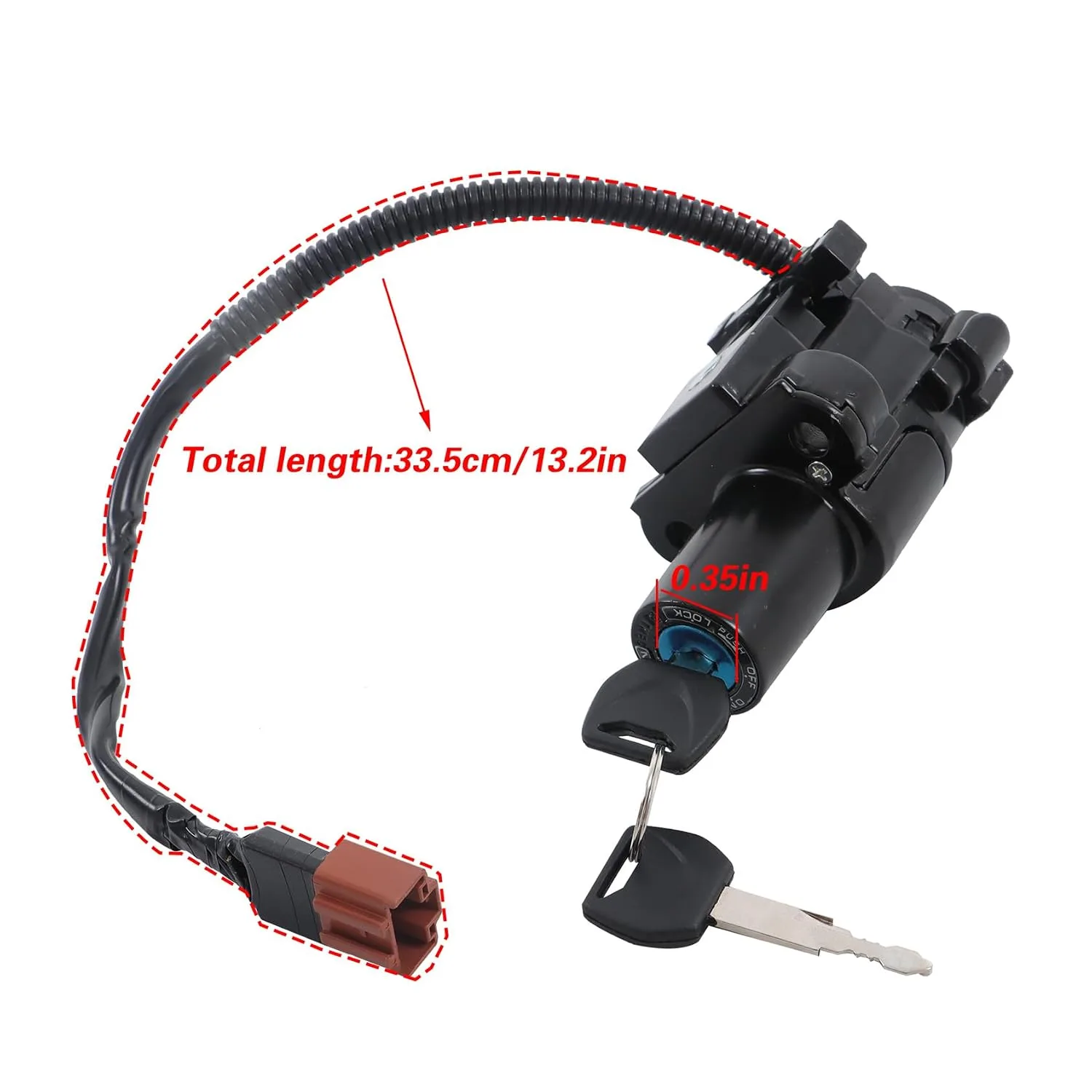ANTUKO Ignition Switch Fuel Cap Seat Lock Kit for Honda CBR500R CB500F CB500X 2013-2018 image 2