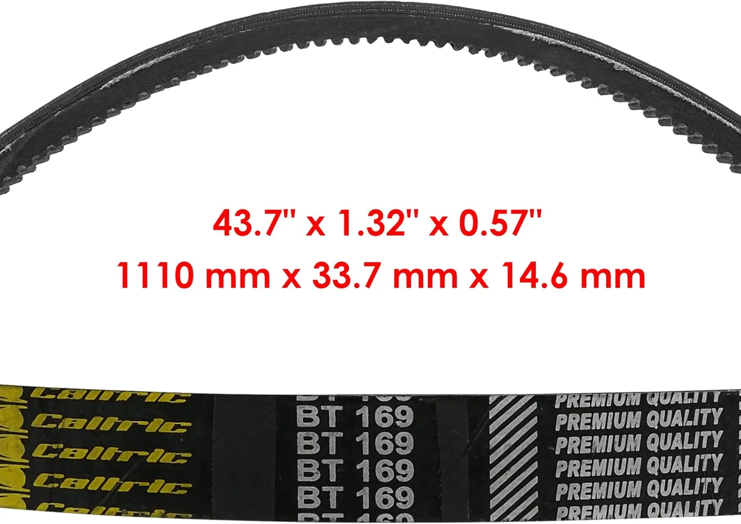 Caltric Ski-Doo Drive Clutch Belt Set BT169+BT169/1 image 2