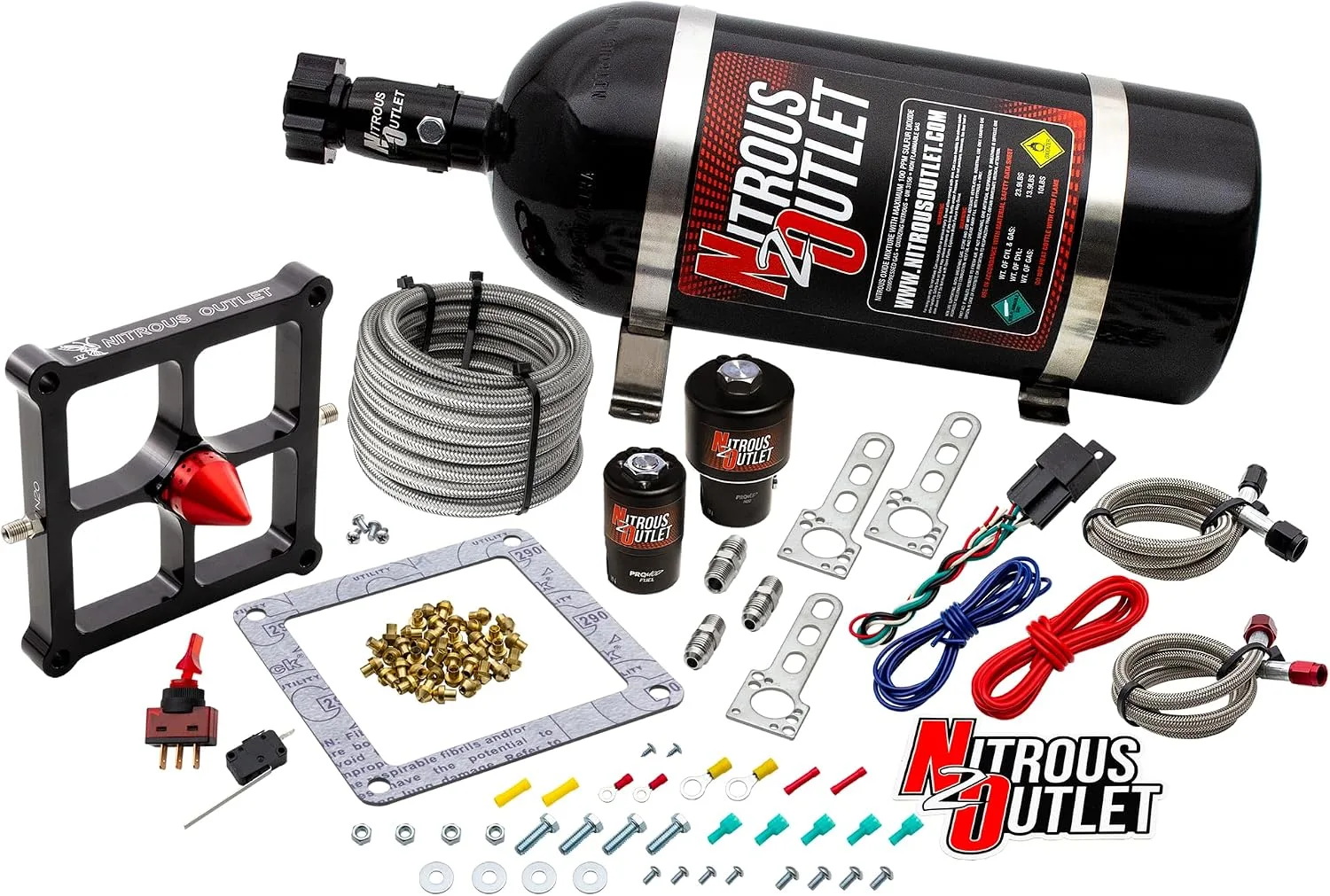 Nitrous Outlet Gen 4 4500 Stinger Wet Nitrous Plate Kit 00-10652-GEN4-12 image 2