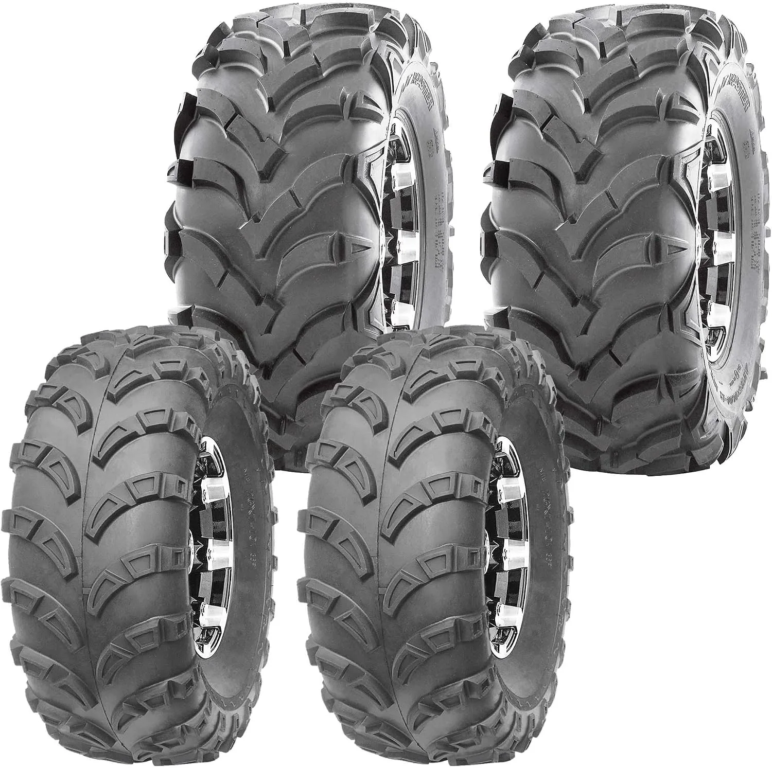 WANDA ATV Tire Set 23x7-10 & 24x11-10 for Polaris Xplorer 250/300 4x4