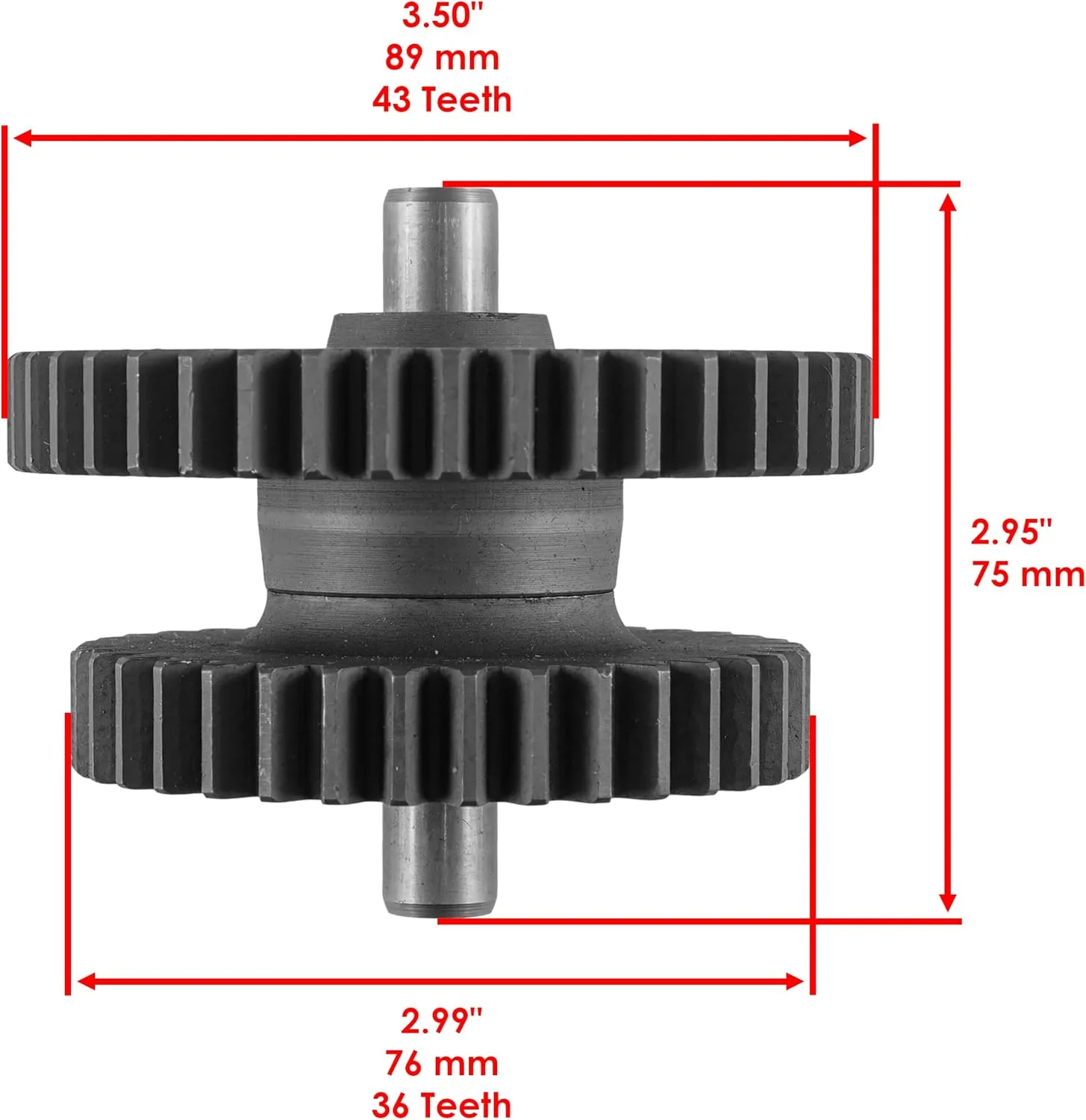 Yamaha V Star 1100 Starter Clutch Idler Gear Shaft GE204/2 image 2