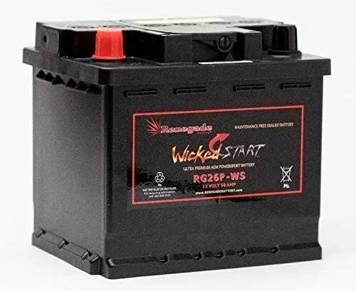 Renegade Battery RG26P-WS AGM Battery for 2015 Polaris Ranger 900 XP