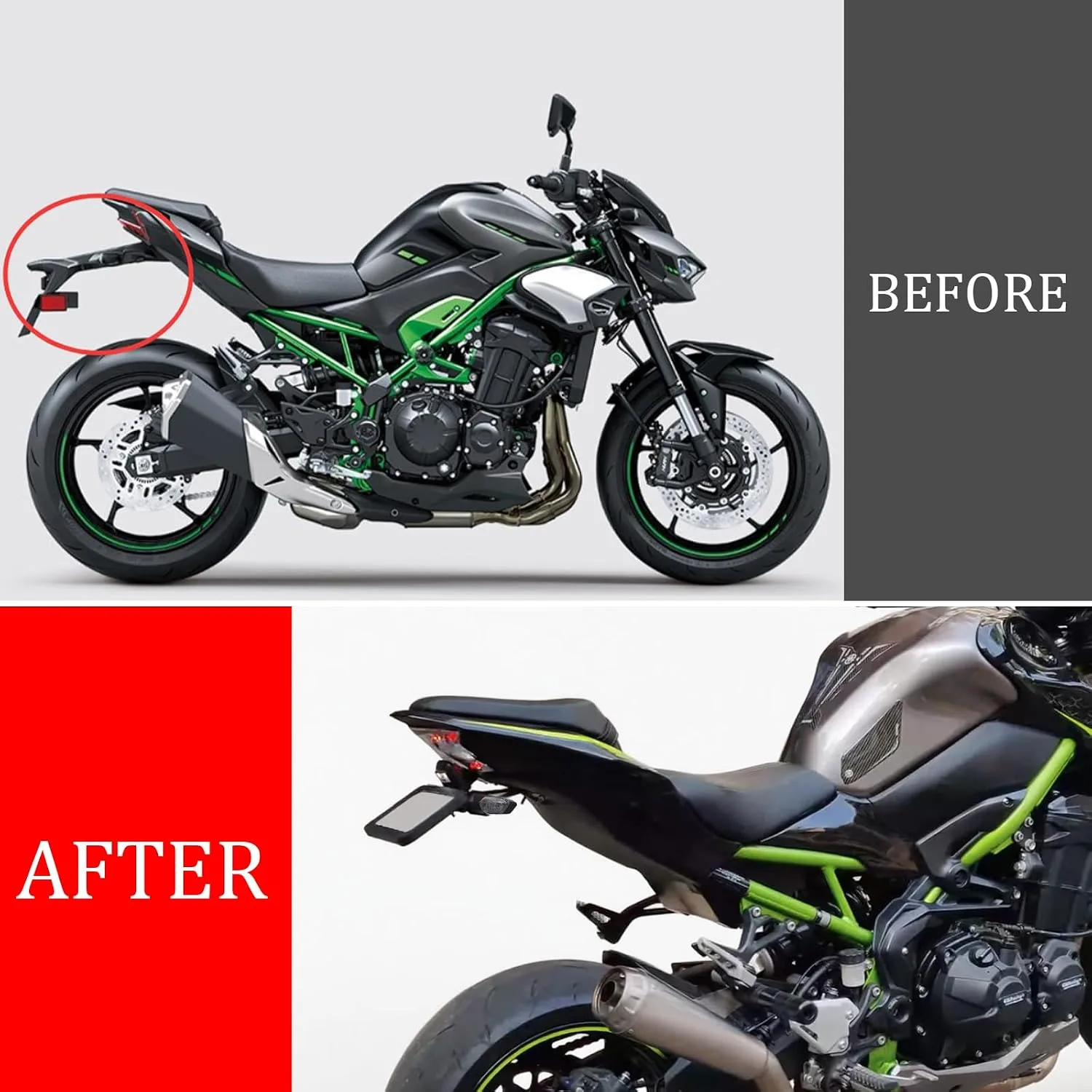 WEIXINRACING Rear Fender Eliminator Kit for Z900, Z900SE, ZH2 & ZH2 SE image 2