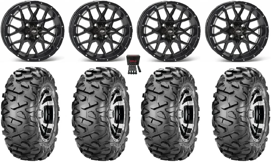 ITP Hurricane 14x7 Wheels with Maxxis BigHorn 30x10-14 Tires Bundle
