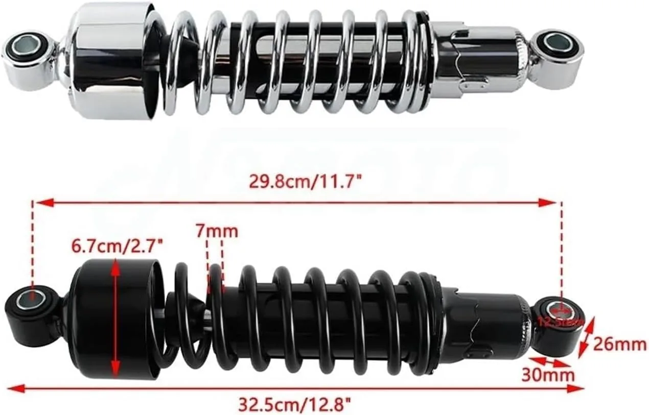 FABDM 298 mm Adjustable Rear Shock Absorbers 4852846976348 image 2