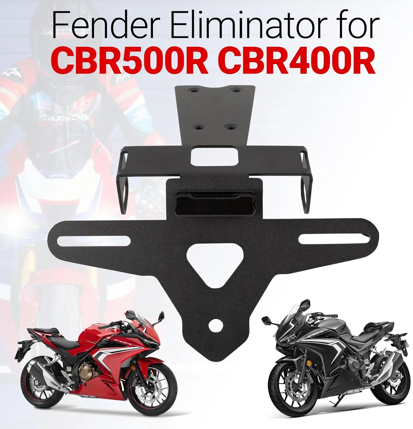 WOLFLINEMOTO Rear Fender Eliminator TX-AFFK-BLK for CBR500R, CB500F & CBR400R image 4