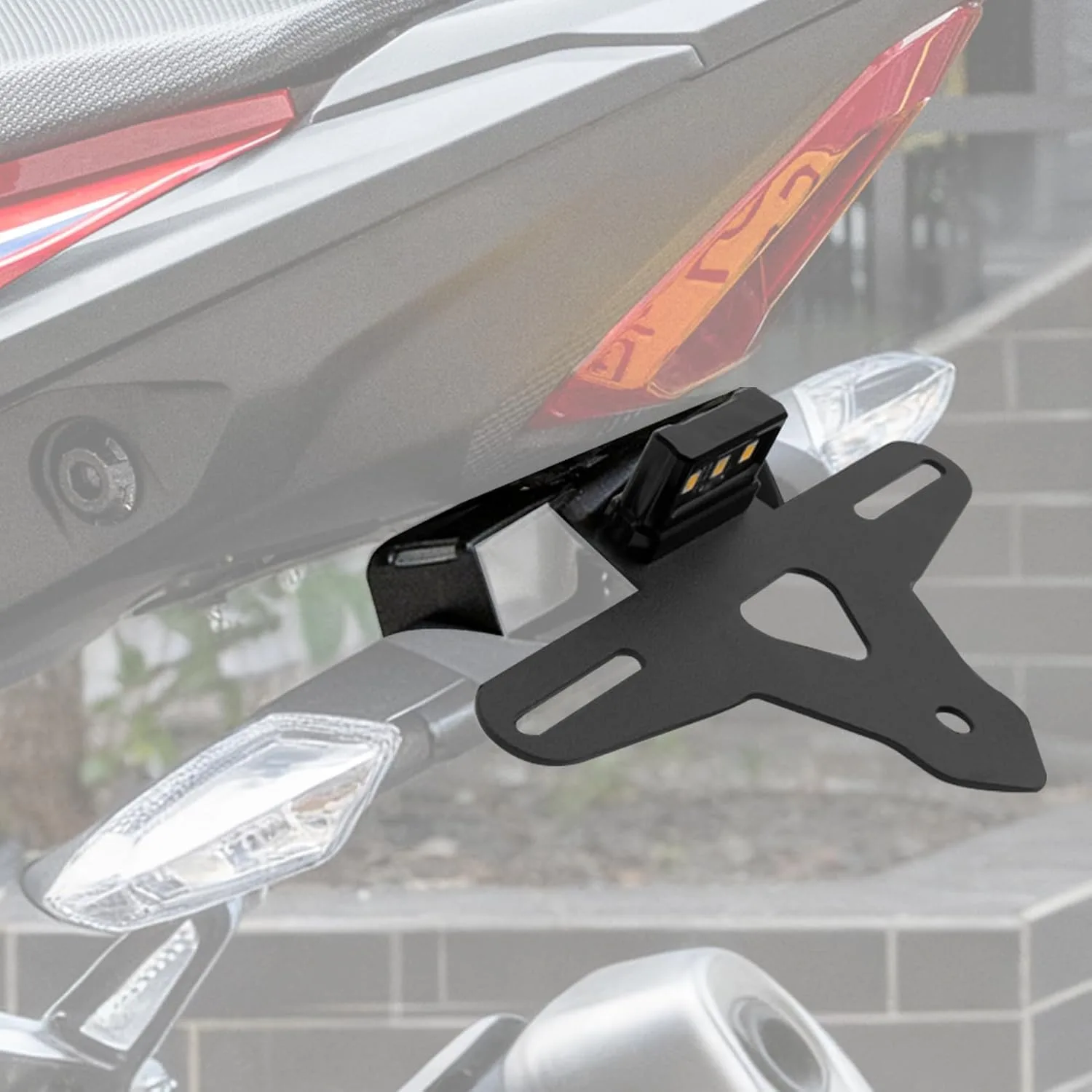 WOLFLINEMOTO Rear Fender Eliminator TX-AFFK-BLK for CBR500R, CB500F & CBR400R