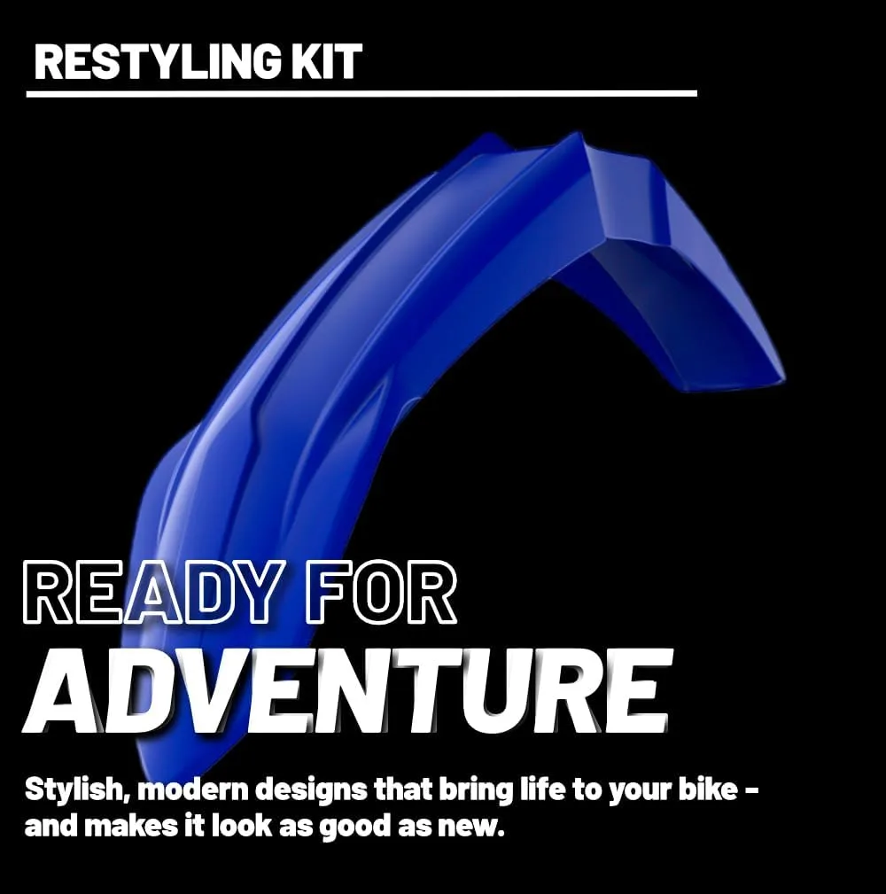 Polisport 91571 MX Restyling Plastic Kit Blue/Black for Yamaha YZ125/YZ250 2002–2021 image 4
