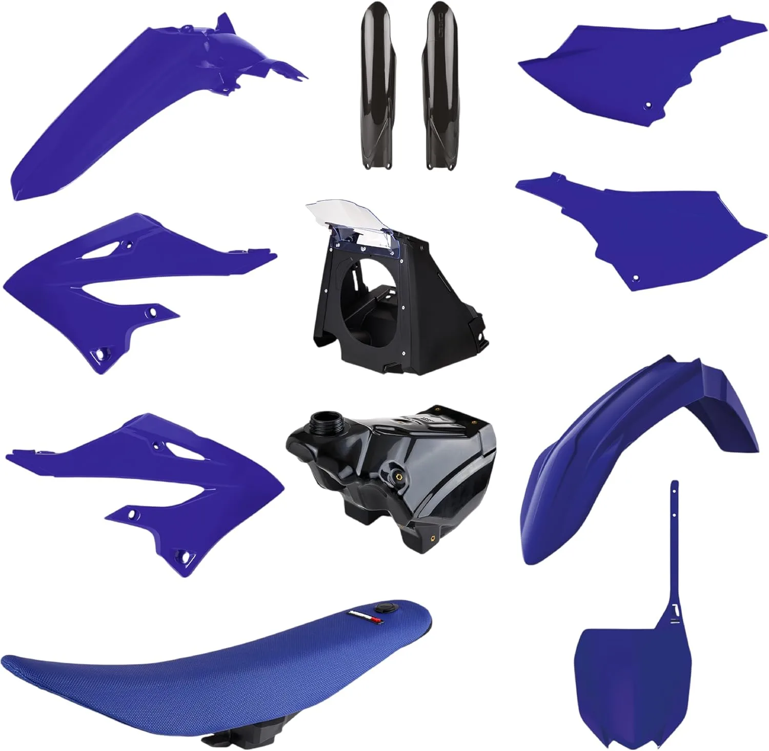 Polisport 91571 MX Restyling Plastic Kit Blue/Black for Yamaha YZ125/YZ250 2002–2021