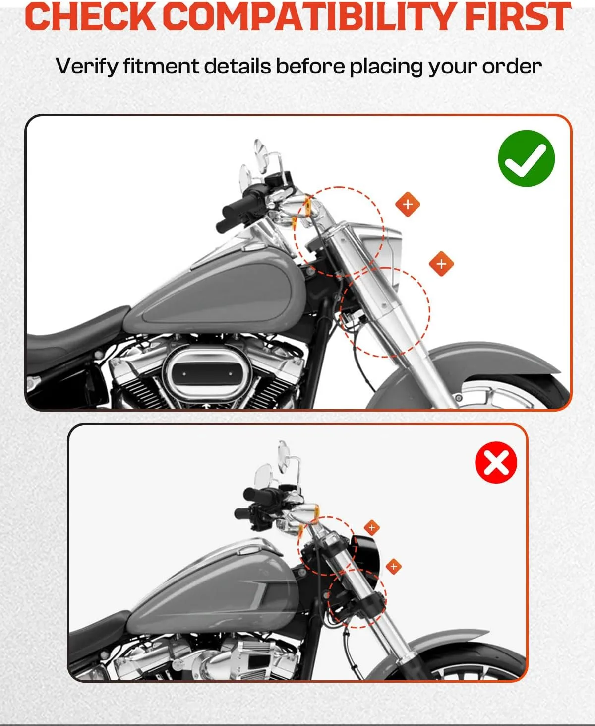 TCMT US-XF290688 Front Windshield for Harley-Davidson Softail image 3