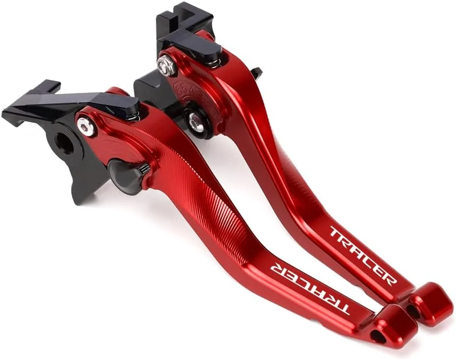 Motorcycle Short Brake Clutch Levers Compatible with Tracer 9 / GT/GT+ / GT+ Plus 2021-2025 Tracer9gt Tracer9 Tracer9gt+ Tracer 9 Accessories (Red)