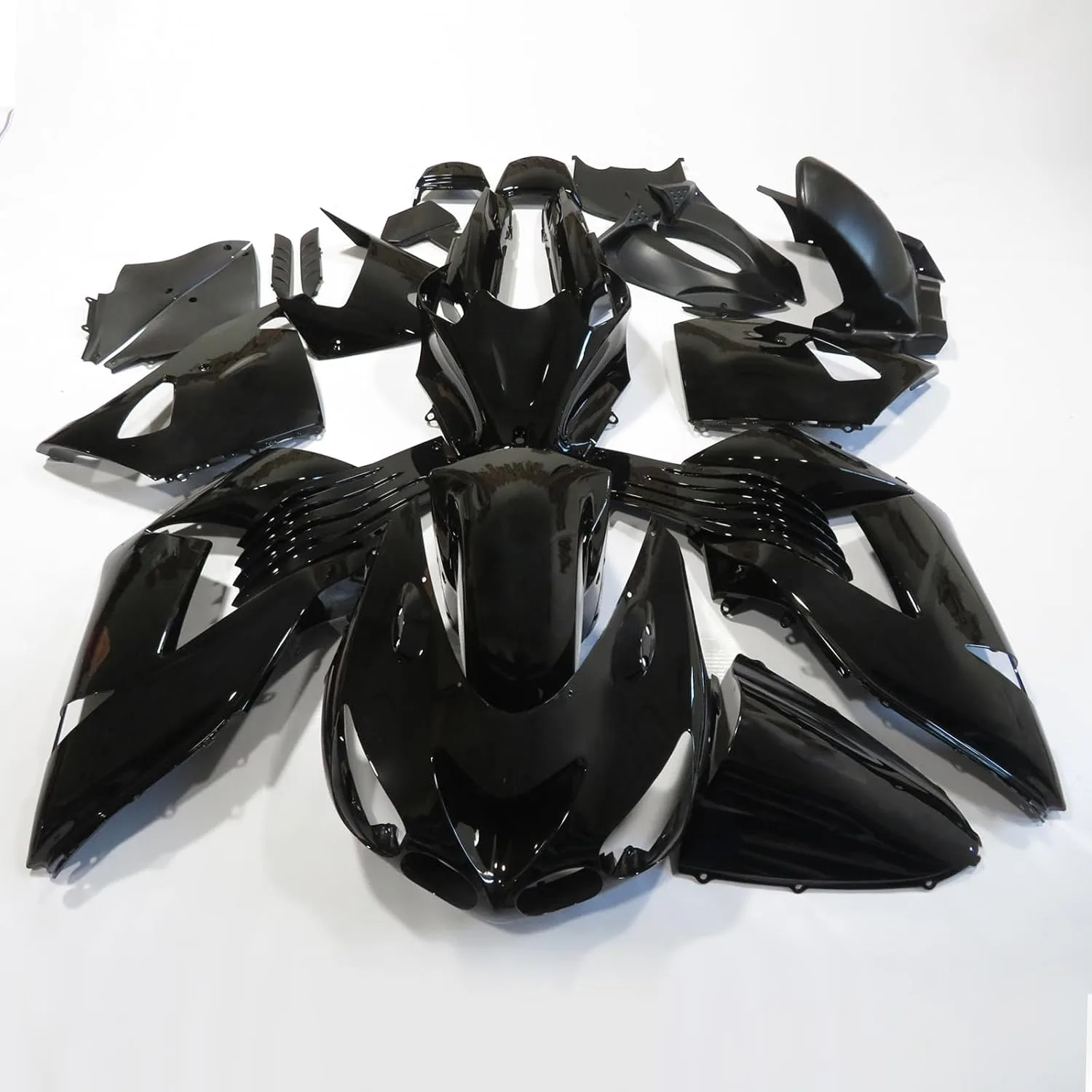 ZXMOTO Glossy Black ABS Fairing Kit LFMOTO-CN for 2006-2011 Kawasaki ZX14 ZX14R ZZR1400