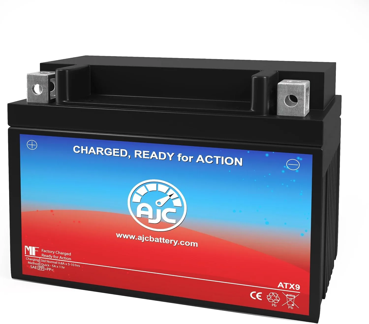 AJC PTX9BS-FS 12V AGM Powersports Battery
