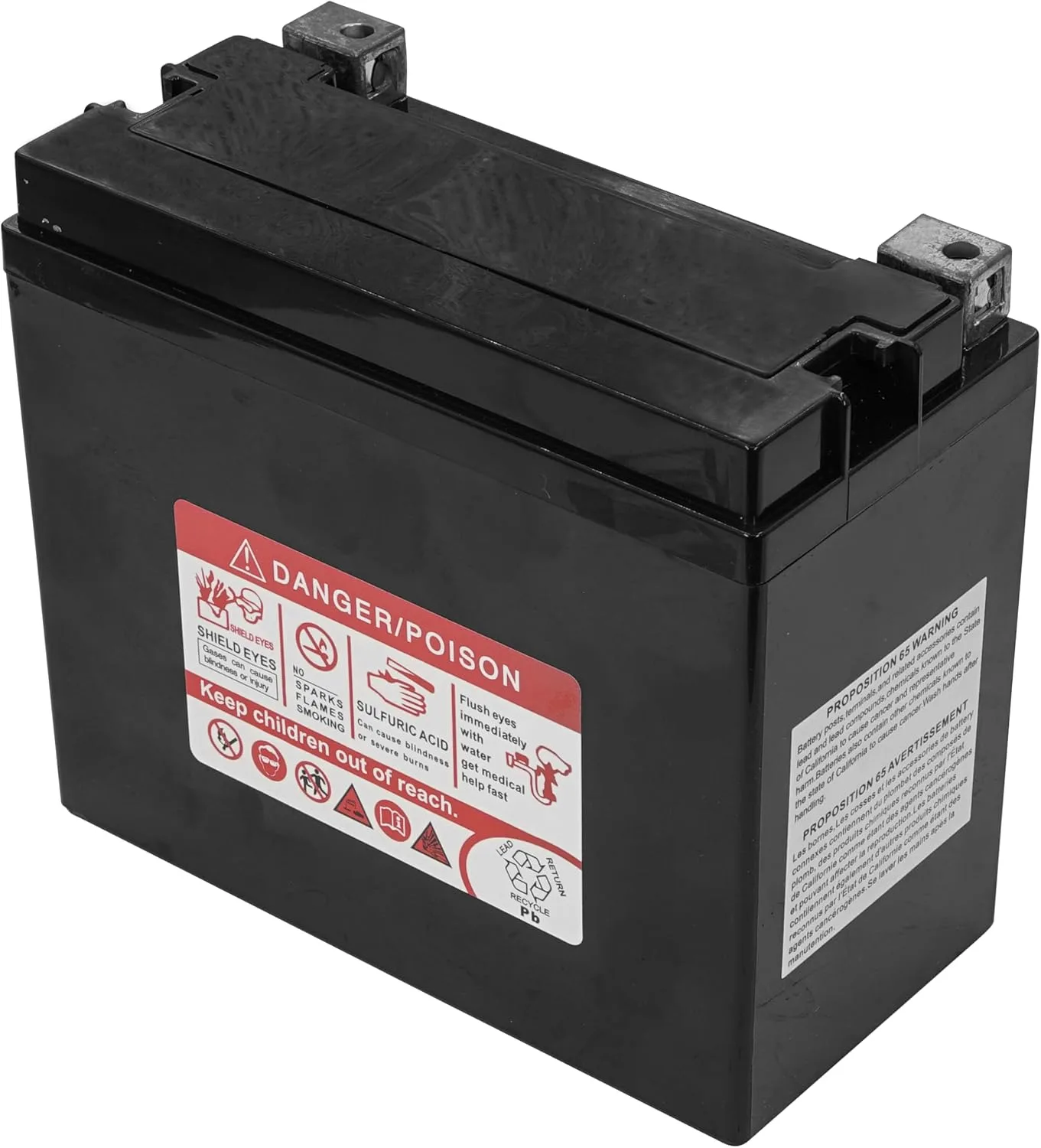 Caltric BA171/113 12V AGM Battery for Harley-Davidson Sportster image 3