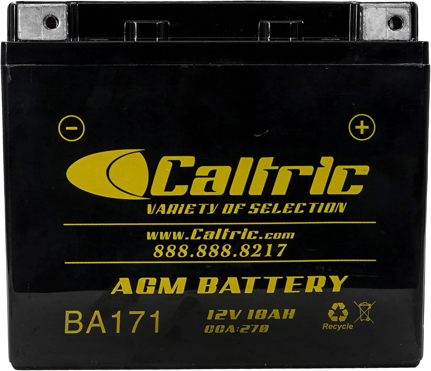 Caltric BA171/113 12V AGM Battery for Harley-Davidson Sportster image 4