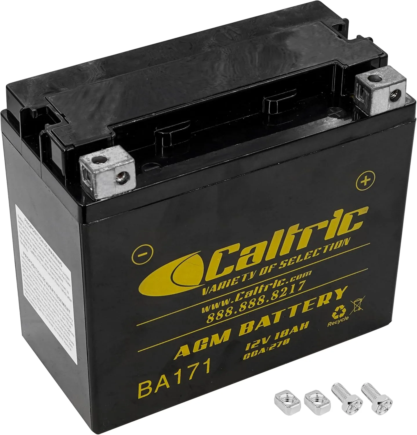 Caltric BA171/113 12V AGM Battery for Harley-Davidson Sportster