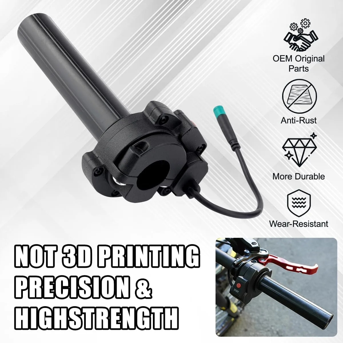YIBEICO Throttle Grip Handlebar Assembly ET22080526 for Talaria Sting image 3