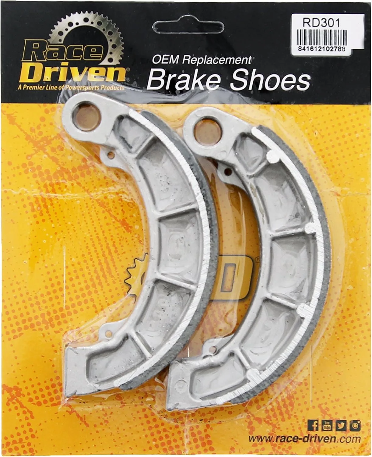 Race-Driven 809734 Rear Brake Shoes for Honda Rancher 420 TRX420FE 2007-2024 image 4