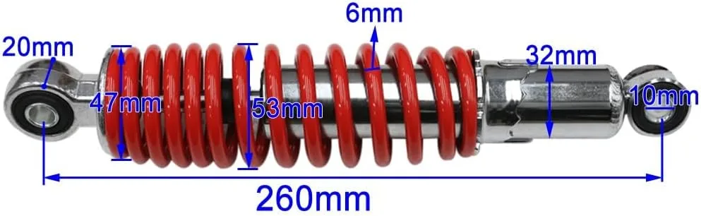 Wilfongkart 260mm Front Shock Absorber Set HYUSATM image 3