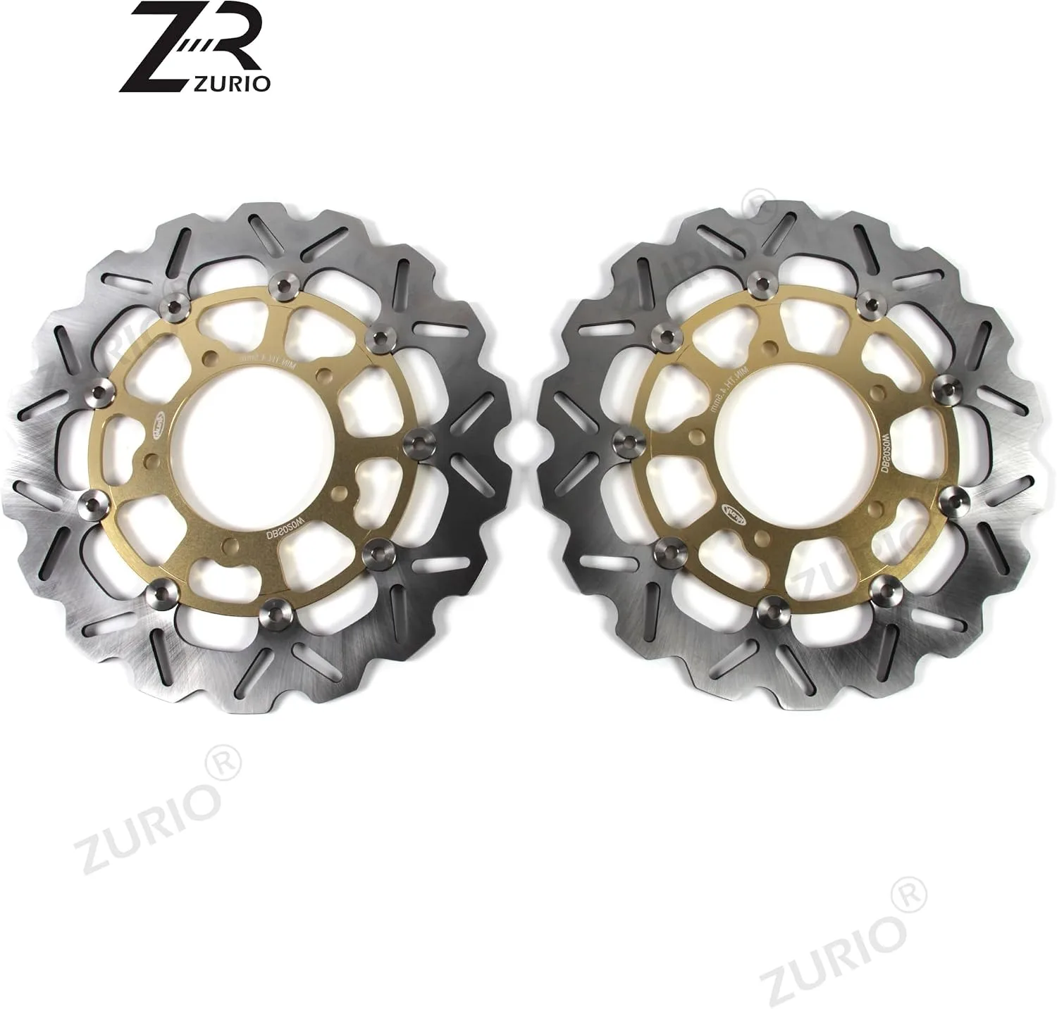 Zurio Front & Rear Brake Rotors for Suzuki GSXR 600/750/1000 KT:DBS020WG+032W image 2
