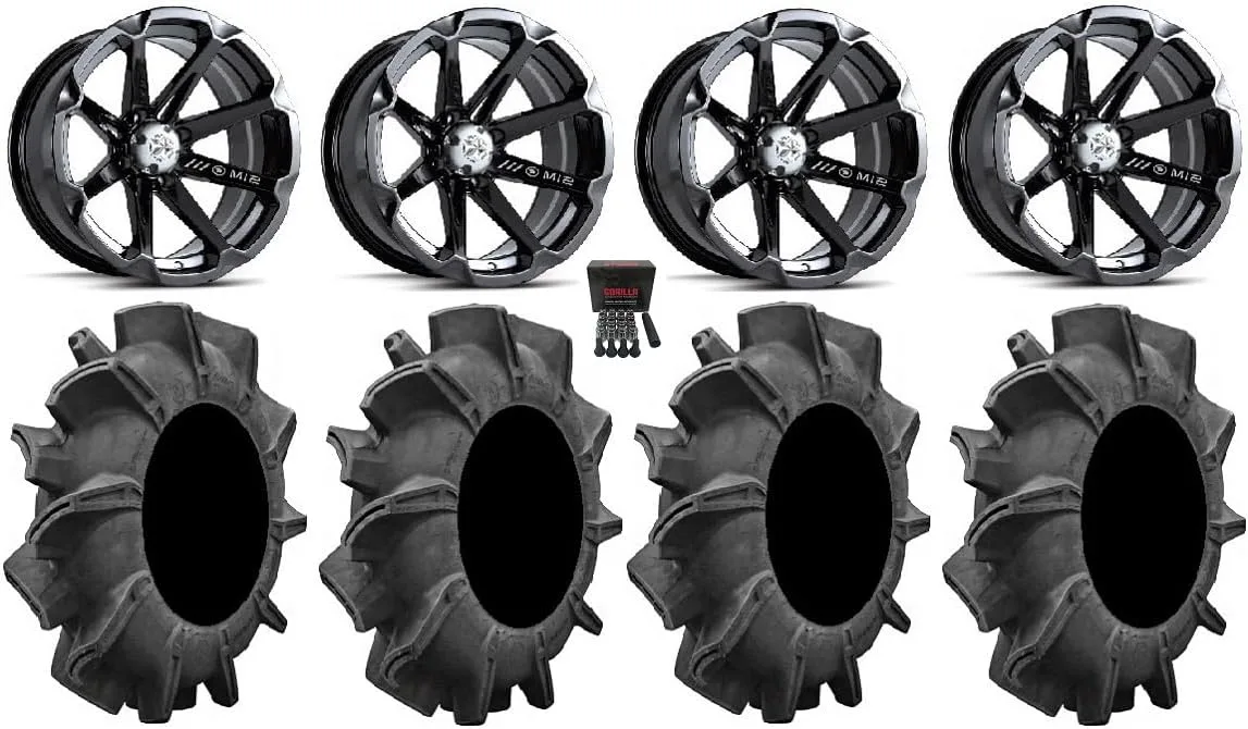 MSA 14x7 UTV Wheels & 29.5x8-14 Tires Bundle MSAM12GB14X7+29.5A10