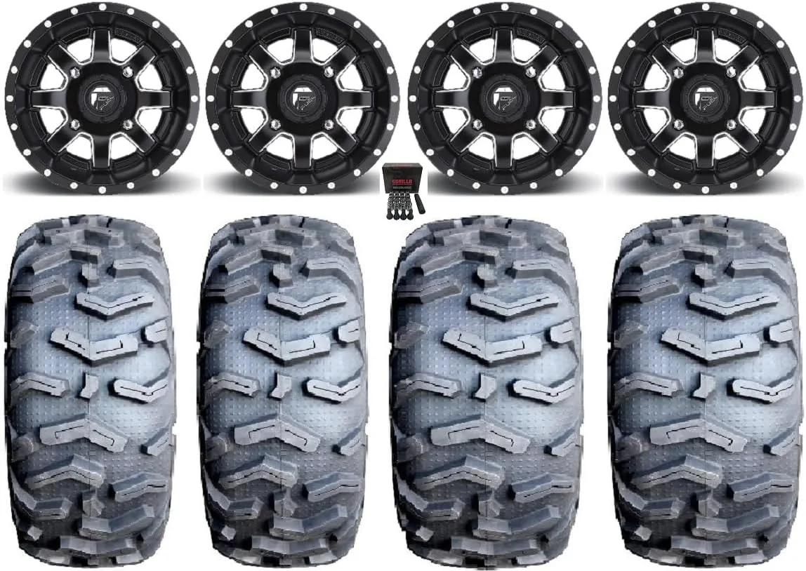 Fuel Maverick 14x7 Wheel and EFX MotoForce Tire Bundle 105133+26MF1